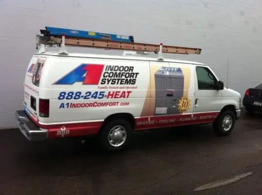 a small truck parked on the side of a road