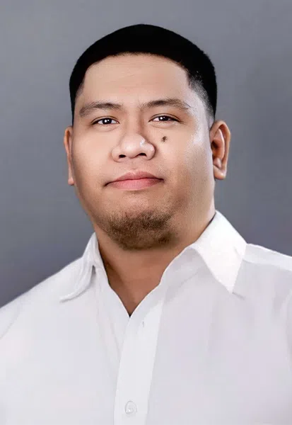 a man looking at the camera