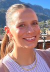 a woman smiling for the camera