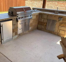 McFall Masonry & Construction Outdoor Kitchen Remodel
