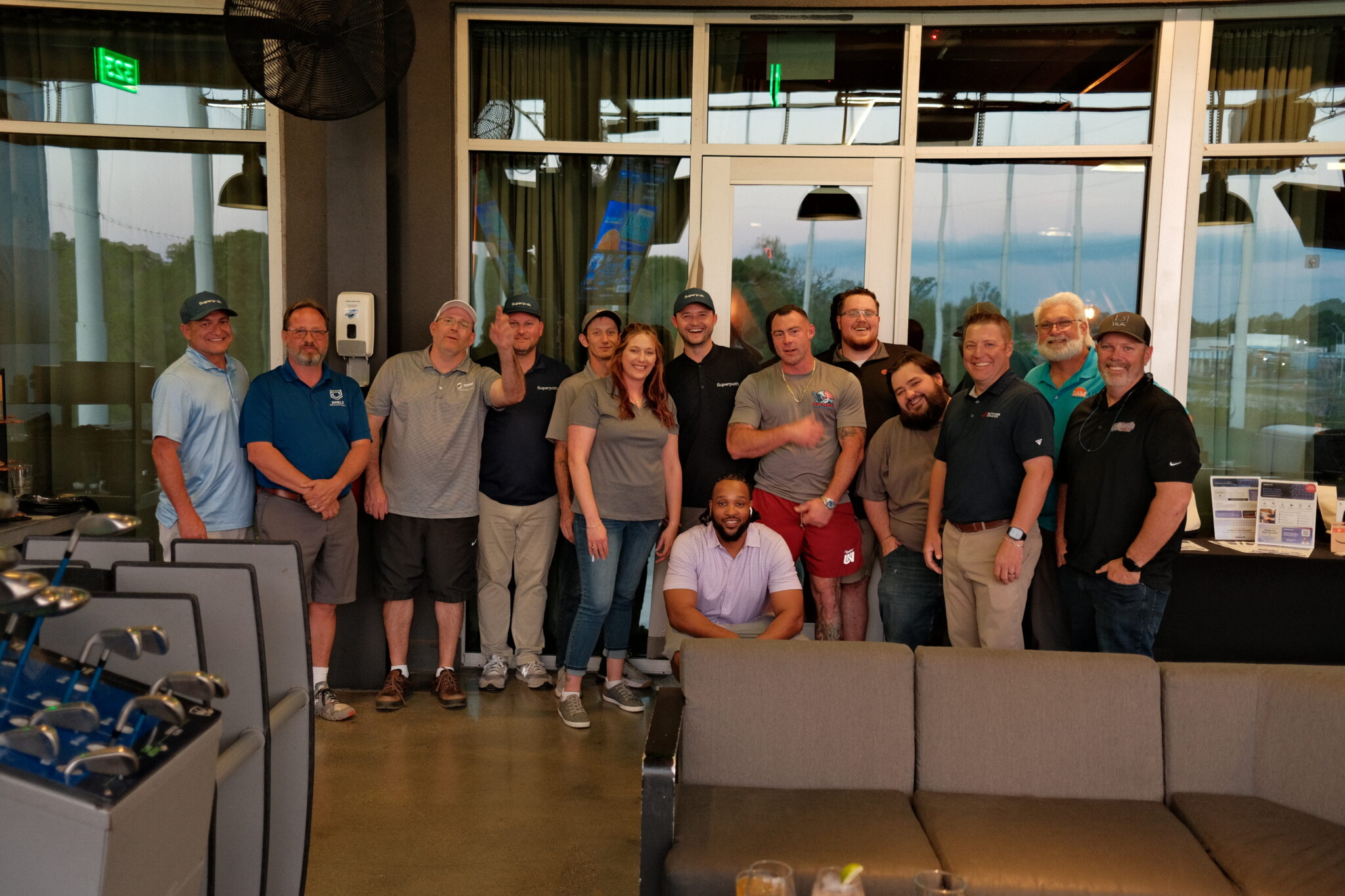 Topgolf event hosted by Superpath and Butcher Distributors