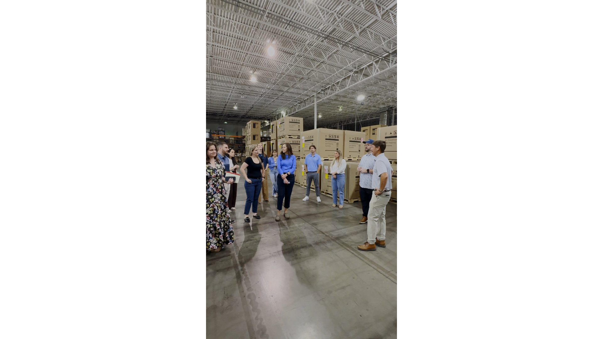 Distributor marketing teams sharing ideas during roundtable discussion