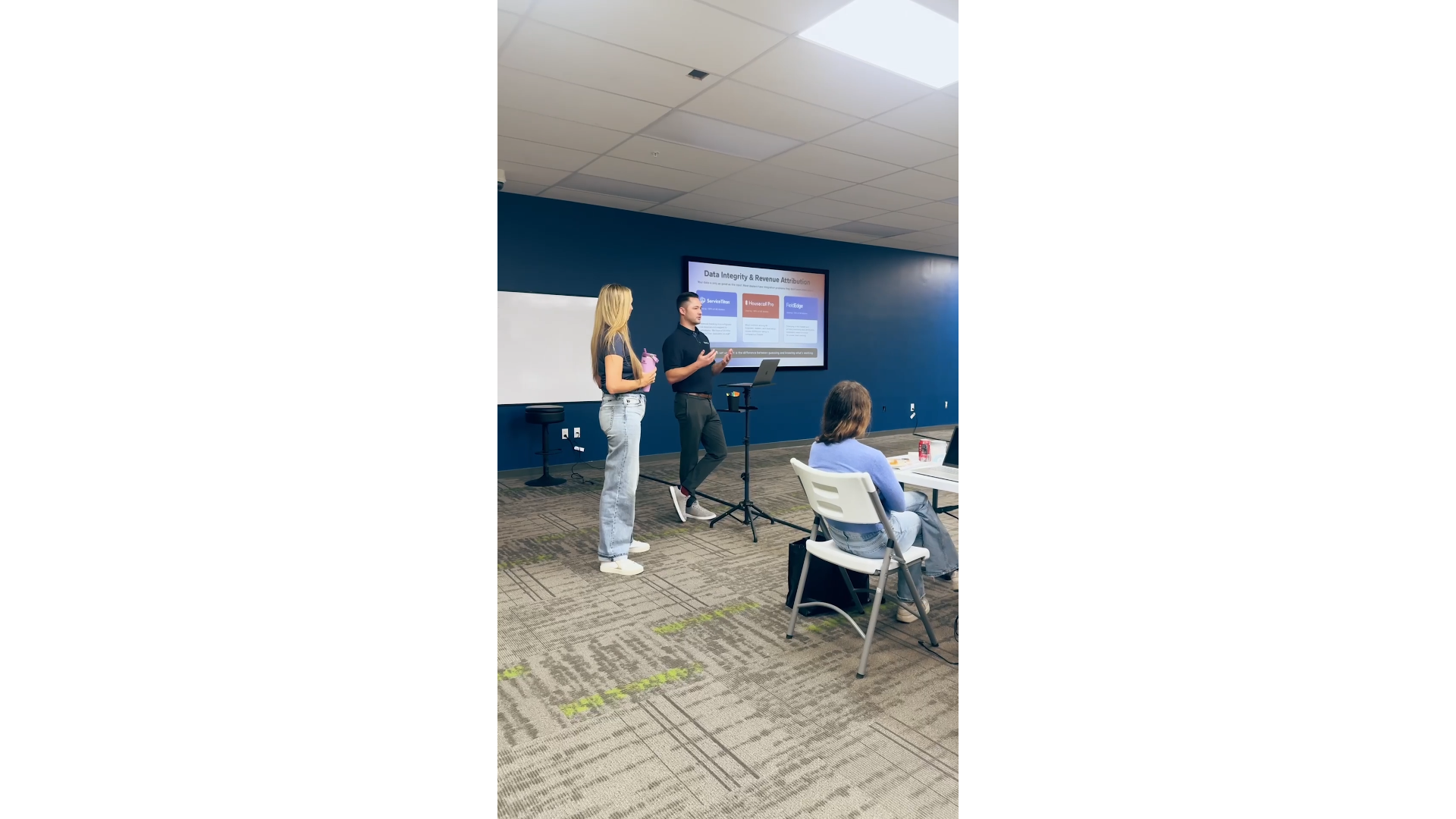 Marketing leaders collaborating at HVAC distributor event